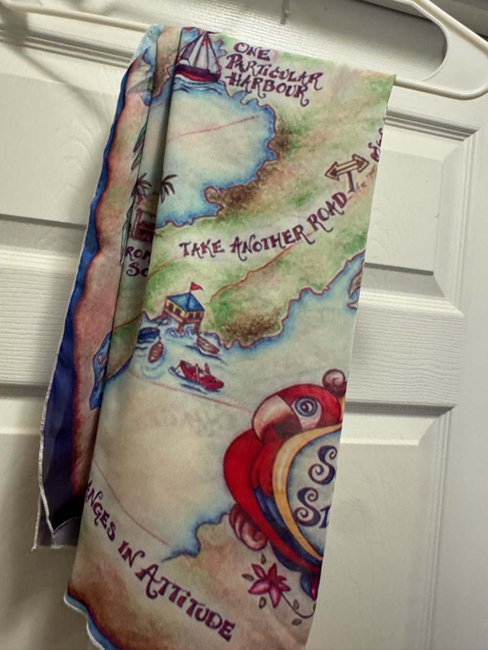 Jimmy Buffett Island Map Print Scarf - Multicolor - Picture 10 of 10